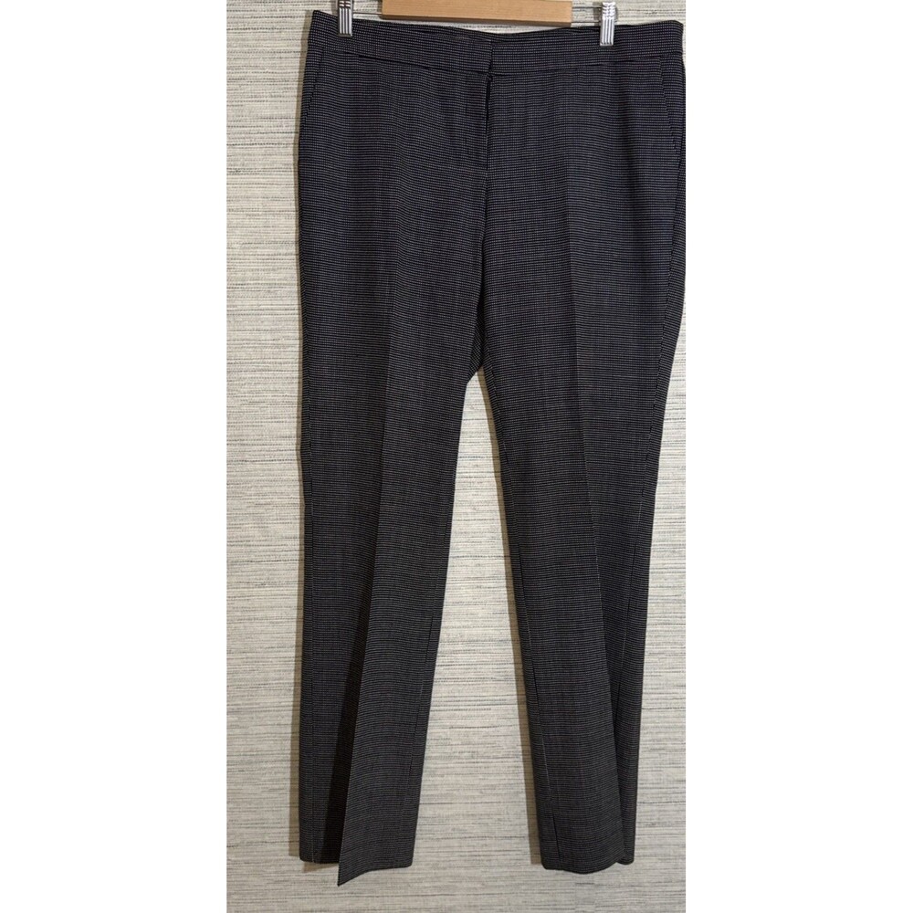 Lafayette 148 New York Trouser pants 8 Black And White Wool Straight Leg